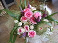 vignette Bouquet rond avec roses eden