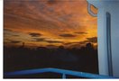 vignette coucher de soleil sur Marseille vue du balcon aux Caillols