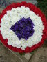 vignette Cocarde tricolore de fleurs