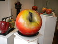 vignette fruit, pomme en bronze de Mazel & Jalix