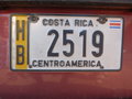vignette Plaque immatriculation Costa Rica