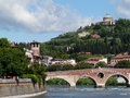 vignette 008 Vrone ,l'Adige , le ponte Pietra