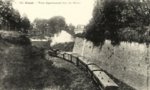 vignette Carte postale ancienne - Brest, le Train dpartemental dans les douves