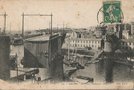 vignette Carte postale ancienne - Brest, le pont National ouvert