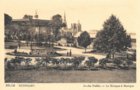 vignette Carte postale ancienne - Guingamp, jardin public, le kiosque à musique