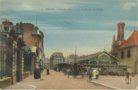 vignette Carte postale ancienne - Brest, l'glise st Louis, La mairie, les halles
