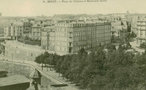 vignette Carte postale ancienne - Brest, la Place du Chteau et le boulevard Thiers