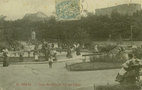vignette Carte postale ancienne - Brest, le square de la Place du Chteau