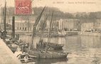 vignette Carte postale ancienne - Brest, bassin du port de commerce