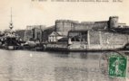 vignette Carte postale ancienne - Brest, le chateau vue prise de l'avant port , rive droite