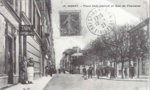 vignette Carte postale ancienne - Brest, place Sadi Carnot et rue traverse