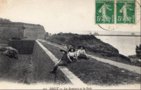 vignette Carte postale ancienne - Brest, les remparts et la rade