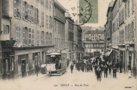 vignette Carte postale ancienne - Brest, la rue du pont vers 1924