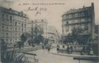 vignette Carte postale ancienne - Brest, la place du chateau et la rue du petit moulin