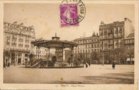 vignette Carte postale ancienne - Brest, place wilson ( palmiers et cordylines)