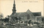vignette Carte postale ancienne - Guilers, l'église et le cimetière