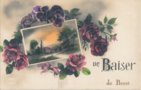 vignette Carte postale ancienne - Un baiser de Brest