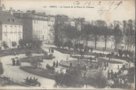 vignette Carte postale ancienne - Brest, le square et la place du chateau