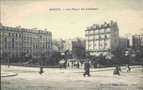 vignette Carte postale ancienne - Brest, La place du chateau