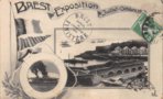 vignette Carte postale ancienne - Brest, exposition juillet octobre 1913