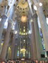 vignette La Sagrada Familia,  piliers de la nef centrale