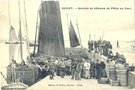 vignette Carte postale ancienne - Brest, arrive des bateaux de pche au port
