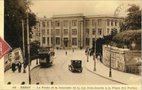 vignette Carte postale ancienne - Brest, la poste et la descente de la rue Jean Jaures