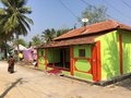 vignette Maisons colores en Inde du Sud