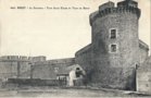 vignette Carte postale ancienne - Brest, le chateau tour Jules Csar et tour de Brest