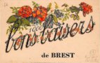 vignette Carte postale ancienne - Bons baisers de Brest