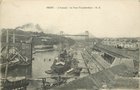 vignette Carte postale ancienne - Brest, l'arsenal, le pont transbordeur