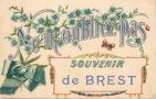 vignette Carte postale ancienne - ne m'oubliez pas, souvenir de Brest