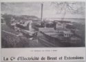 vignette Carte postale ancienne - Brest, la compagnie d'lectricit et extensions