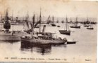 vignette Carte postale ancienne - Brest, arrive du bateau de Lanvoc, 1er bassin
