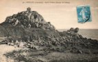 vignette Carte postale ancienne - Roscoff, le rocher du Lièvre , Roc'h Illievec