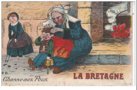 vignette Carte postale ancienne - chasse aux poux , la Bretagne
