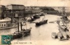 vignette Carte postale ancienne - Brest, le Pont national ouvert