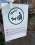 vignette Jardin botanique de Tourcoing, Affichage Ramassage crottes de chiens