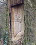 vignette Hibou sculpt dans arbre mort